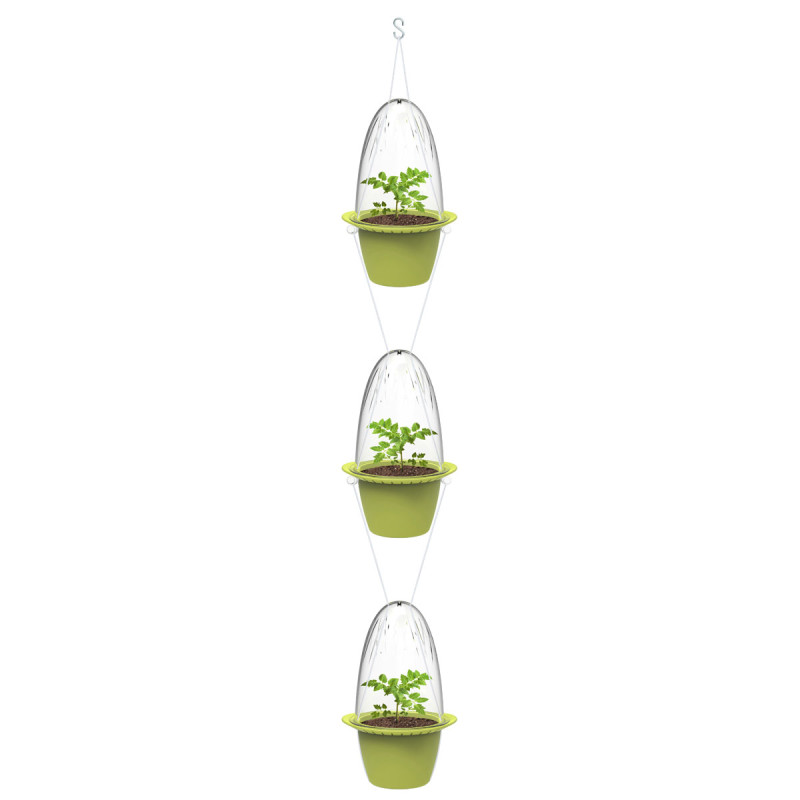 Suspension verticale de 3 mini pots