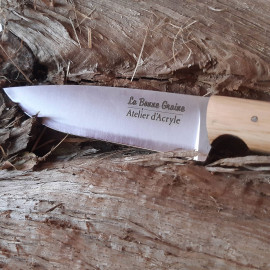Couteau de jardin - manche Erable sycomore