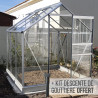 Serre de jardin en verre trempé ALLIUM 3,70 m²