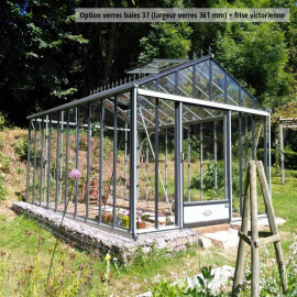Serre de jardin en verre trempé LUXIA 9,60 m² - Coloris RAL au choix
