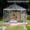 Serre de jardin en verre trempé LUXIA 9,60 m² - Coloris RAL au choix
