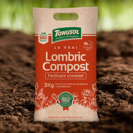 Terreau Lombric Compost Bio 3kg - La Bonne Graine